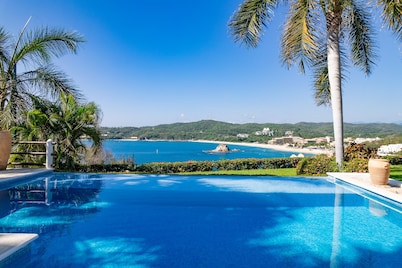 Gated Ocean View Villa with Direct Beach Access