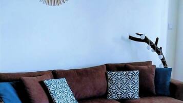 Smart TV, lareira, videogames, livros