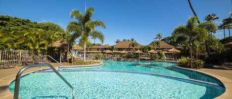 Indoor pool, outdoor pool