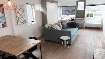 Smart TV, video library, stereo