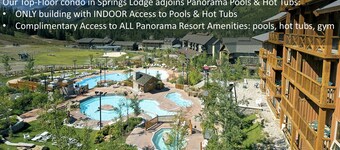TOP FLOOR overlooking Ski Hill | Ski In/Out | Indoor Access to Pools & Hot Tubs