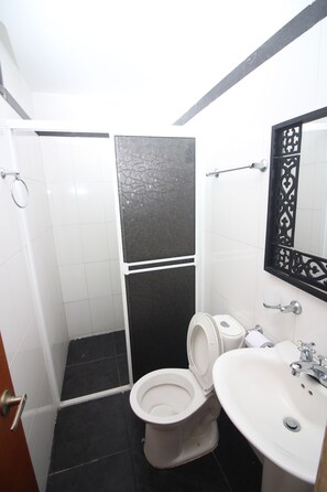 Serviettes fournies, savon, papier toilette