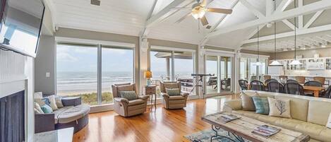 TV, DVD player, books