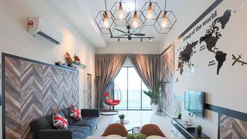 Apartemen Comfort, 2 kamar tidur | Makan di kamar