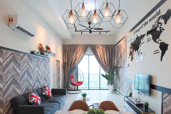 Apartemen Comfort, 2 kamar tidur | Makan di kamar
