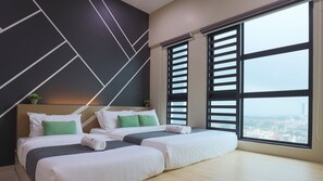 Literie de qualité supérieure, rideaux occultants, chambres insonorisées