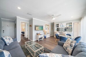 Smart TV, DVD player, books