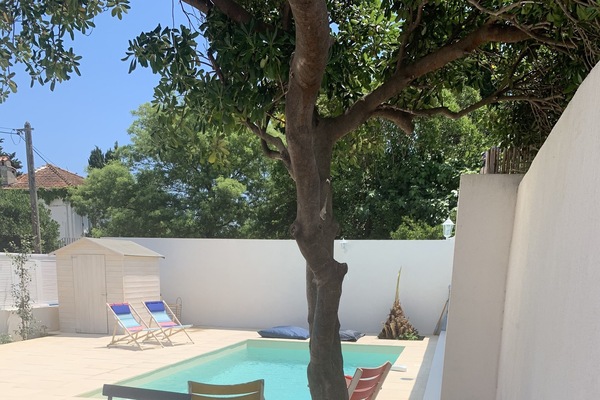 Piscine extérieure, piscine chauffée