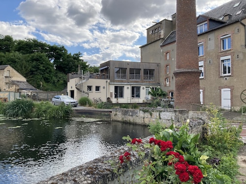 Charming loft in a mill on the banks of the Loir