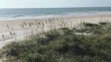 Beach nearby, sun-loungers