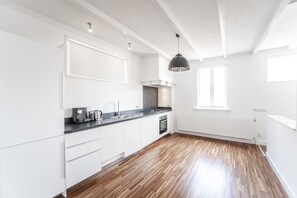 Kühlschrank, Ofen, Herdplatte, Geschirrspüler