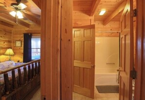 2 bedrooms, iron/ironing board, WiFi, bed sheets - Cabin w/ loft & beautiful updates, indoor fun/hot tub/new grill & communal pool! (Sevierville)