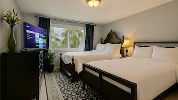 4 habitaciones, tabla de planchar con plancha y cuna de viaje