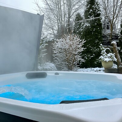 Experience Seattle Hot Tub Firepit Backyard BBQ EV2 King Bed