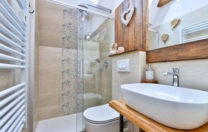 Shower, hair dryer