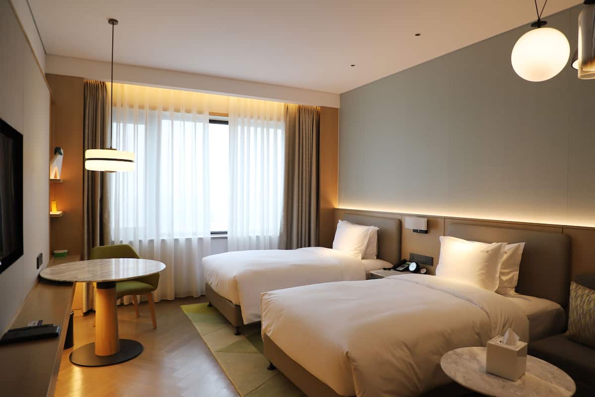 1 chambre, couette en duvet d'oie, surmatelas