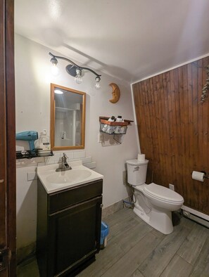 Dusche, Haartrockner, Bidet, Handtücher