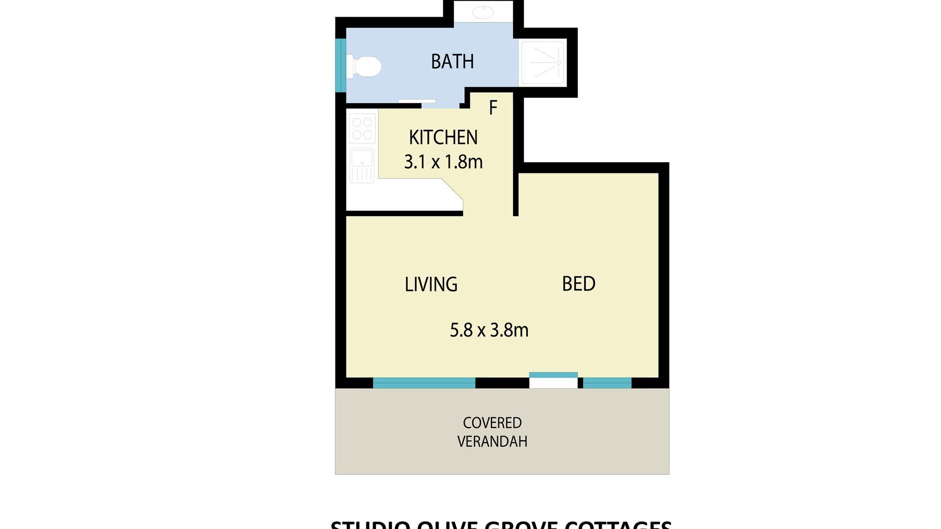 Olive Grove 1 Studio with share pool in Central Vineyards — image 3