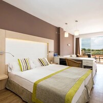 Desk, laptop workspace, free WiFi, bed sheets