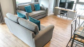 TV, DVD player, offices