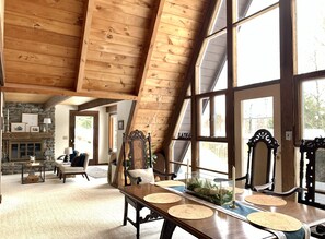 Dining - Ashwood A-Frame Retreat in Stowe Hollow, Minutes from Village (Stowe)