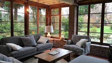 Télévision, cheminée