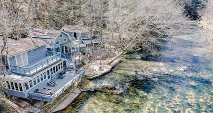 River Prop · Spacious Rustic River Cabin 5 BR & 3.5 Bath w Hot Tub