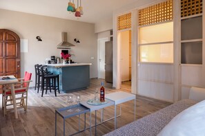 1 bedroom, in-room safe, iron/ironing board, travel crib