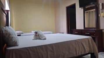 Family Triple Room | 3 bedrooms, premium bedding, Tempur-Pedic beds, blackout drapes
