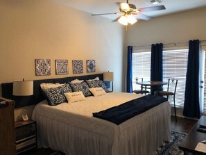 2 bedrooms, desk, free WiFi, bed sheets