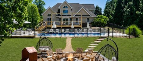 A heated pool