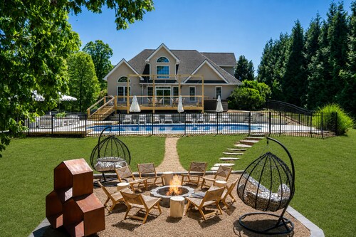 Newly Renovated Luxury Home w/ Pool, Hot Tub & Game Room | 20 Mins to Downtown AVL