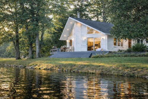 Pet-Friendly Riverfront Cabin on 5 Acres with Fast Wi-Fi in Central U.P..