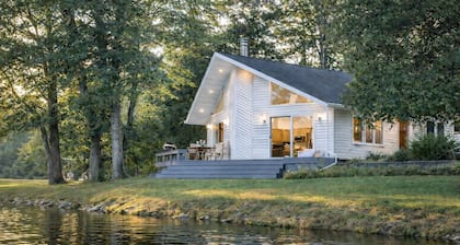 Pet-Friendly Riverfront Cabin on 5 Acres with Fast Wi-Fi in Central U.P..