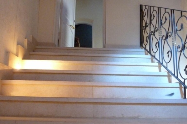The steps upstairs