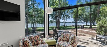 Modern Lakeside Cottage on Three-Acres w/ Pickleball Court, Pool/Hot Tub & More!