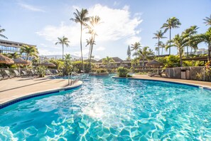 Outdoor pool, a heated pool - Ocean-View Studio at Kaanapali Beach (Lahaina)