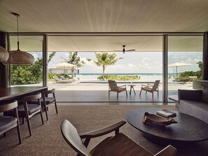 Vue sur la plage/l’océan