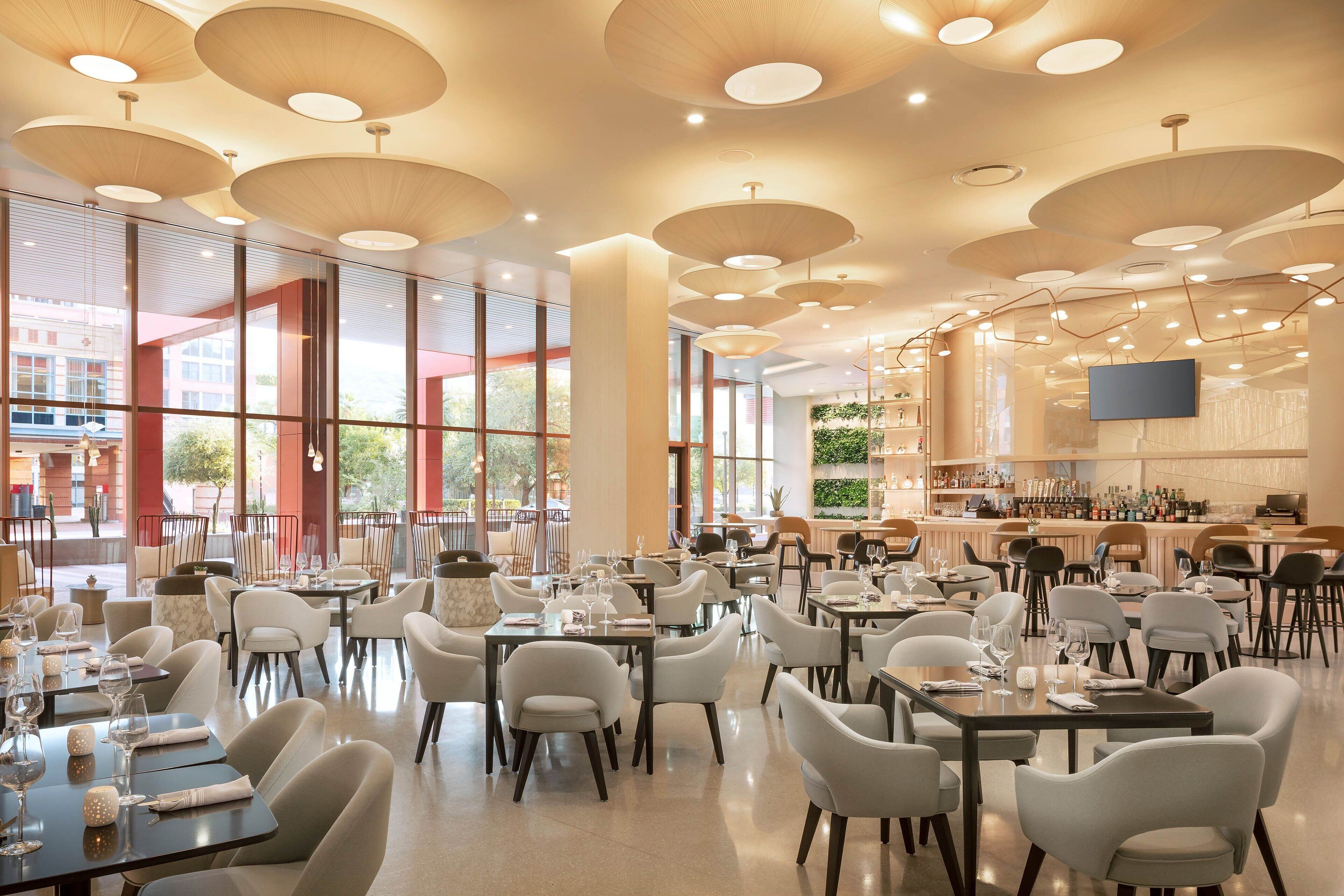 Breakfast, lunch and dinner served