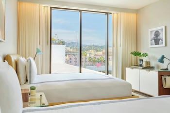 Room, 2 Queen Beds | Premium bedding, down comforters, pillowtop beds, minibar at The Hollywood Grande, Autograph Collection