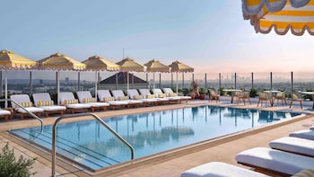 Outdoor pool at Thompson Hollywood, by Hyatt