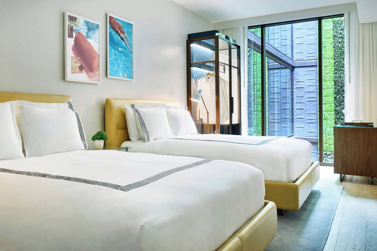 Room, 2 Queen Beds (View) | Premium bedding, down comforters, pillowtop beds, minibar