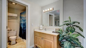 Standard Suite, Non Smoking | Bathroom | Hair dryer, towels, soap, shampoo