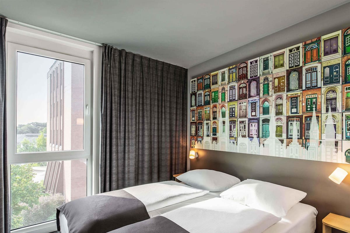 Chambre avec lits jumeaux | Bureau, chambres insonorisées, Wi-Fi gratuit