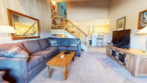 TV, fireplace, DVD player