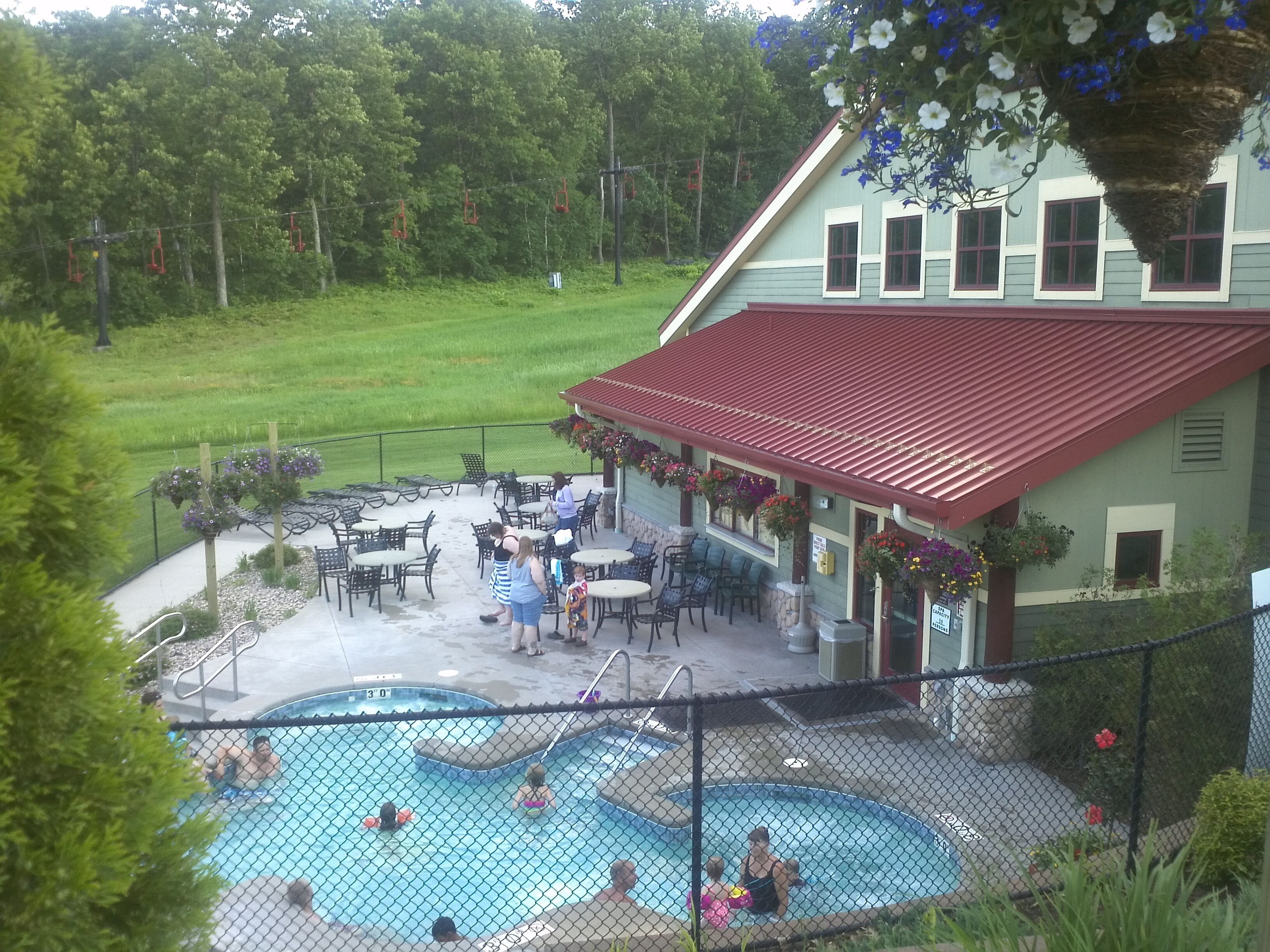 Indoor pool, outdoor pool