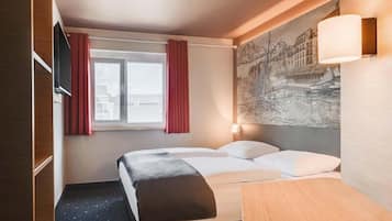 Doppelzimmer | Schreibtisch, schallisolierte Zimmer, kostenloses WLAN, Bettwäsche