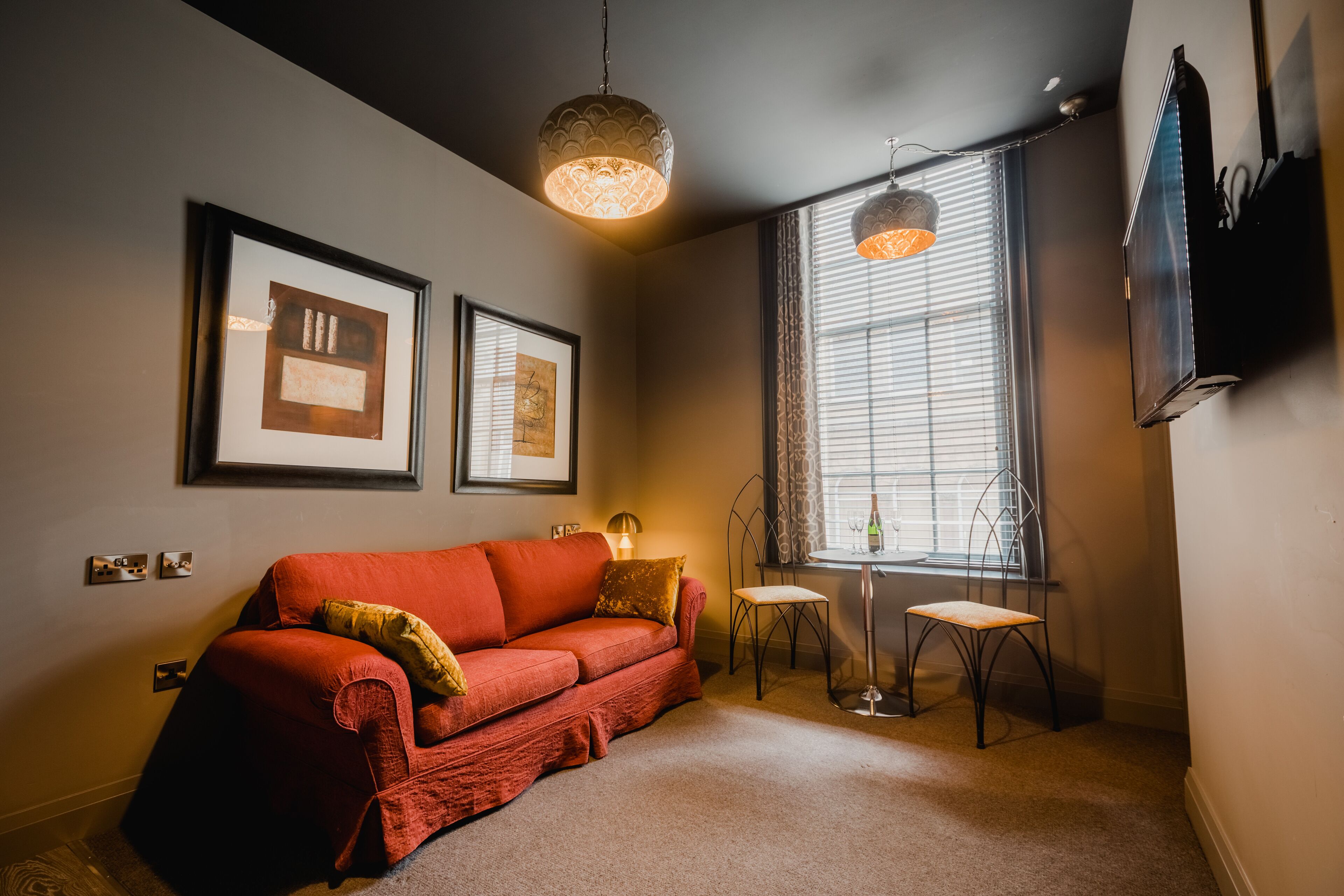 superior apartment | living area | 43-inch smart tv with digital channels, tv, netflix