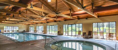 Indoor pool, a heated pool