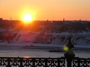 Blick von der Unterkunft